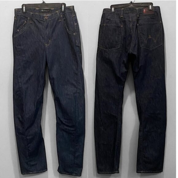 Edwin E Function Denim Men's Deep Indigo Relaxed Jeans Size 34 /34 - Picture 1 of 16